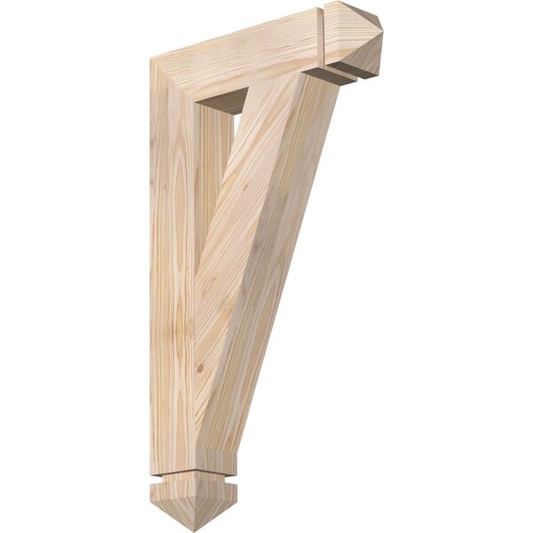 Ekena Millwork Traditional Arts & Crafts Smooth Bracket, Douglas Fir, 3 1/2"W x 16"D x 28"H BKT04X16X28TRA03SDF - main